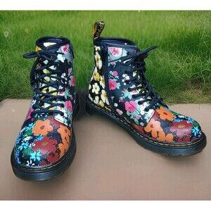 Dr. Martens Women's Size 5 US 1460 Wanderlust Floral Boots Leather Hippie NWOB
